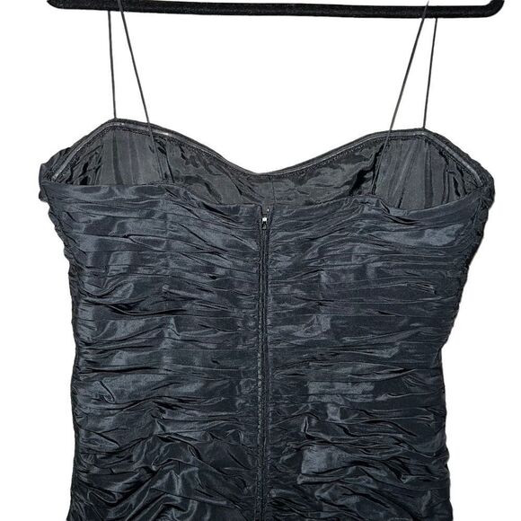 Rickie Freeman Teri Jon Black Taffeta dress - Picture 5 of 10